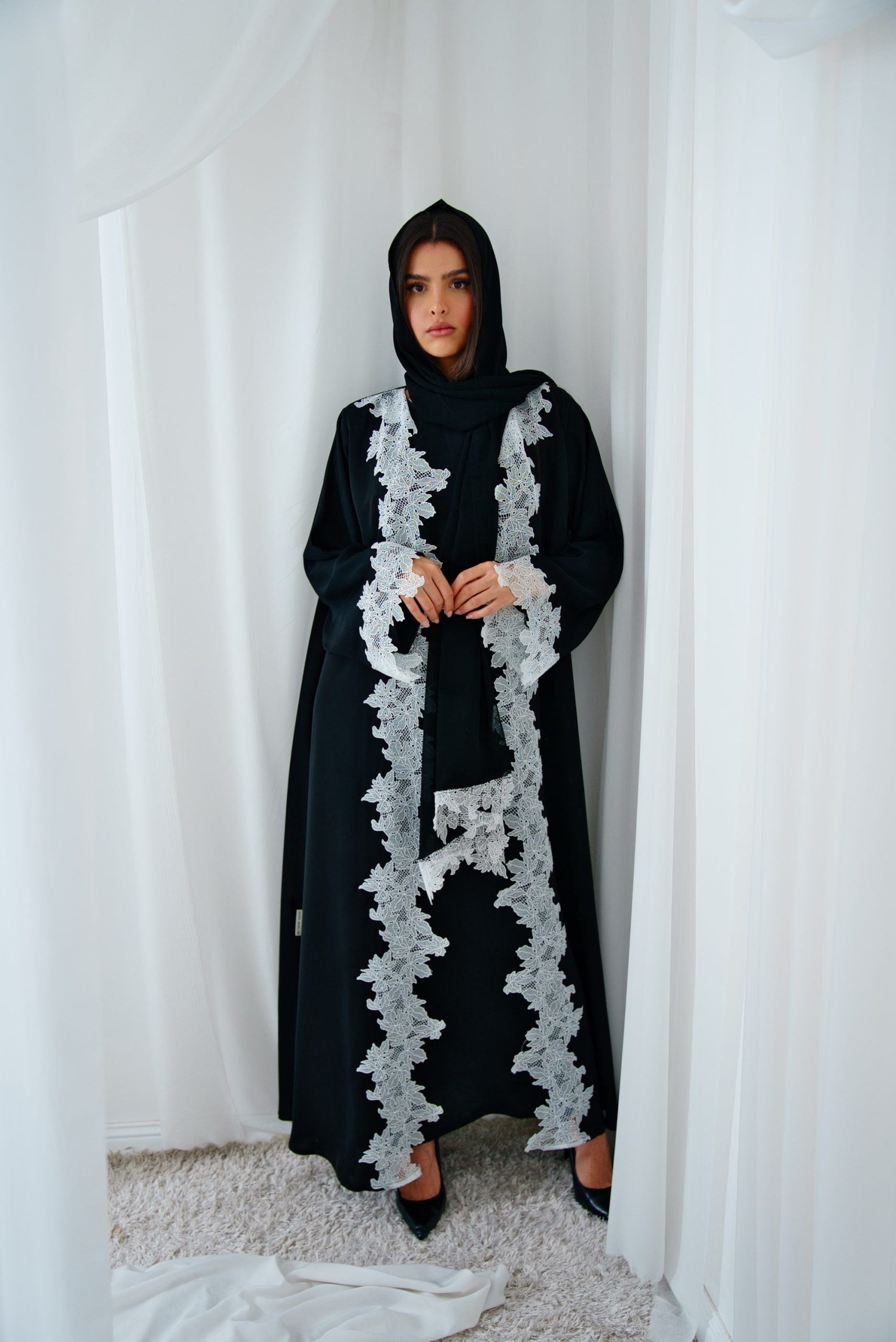dsc09024-2 Elise lace abaya - Image 1