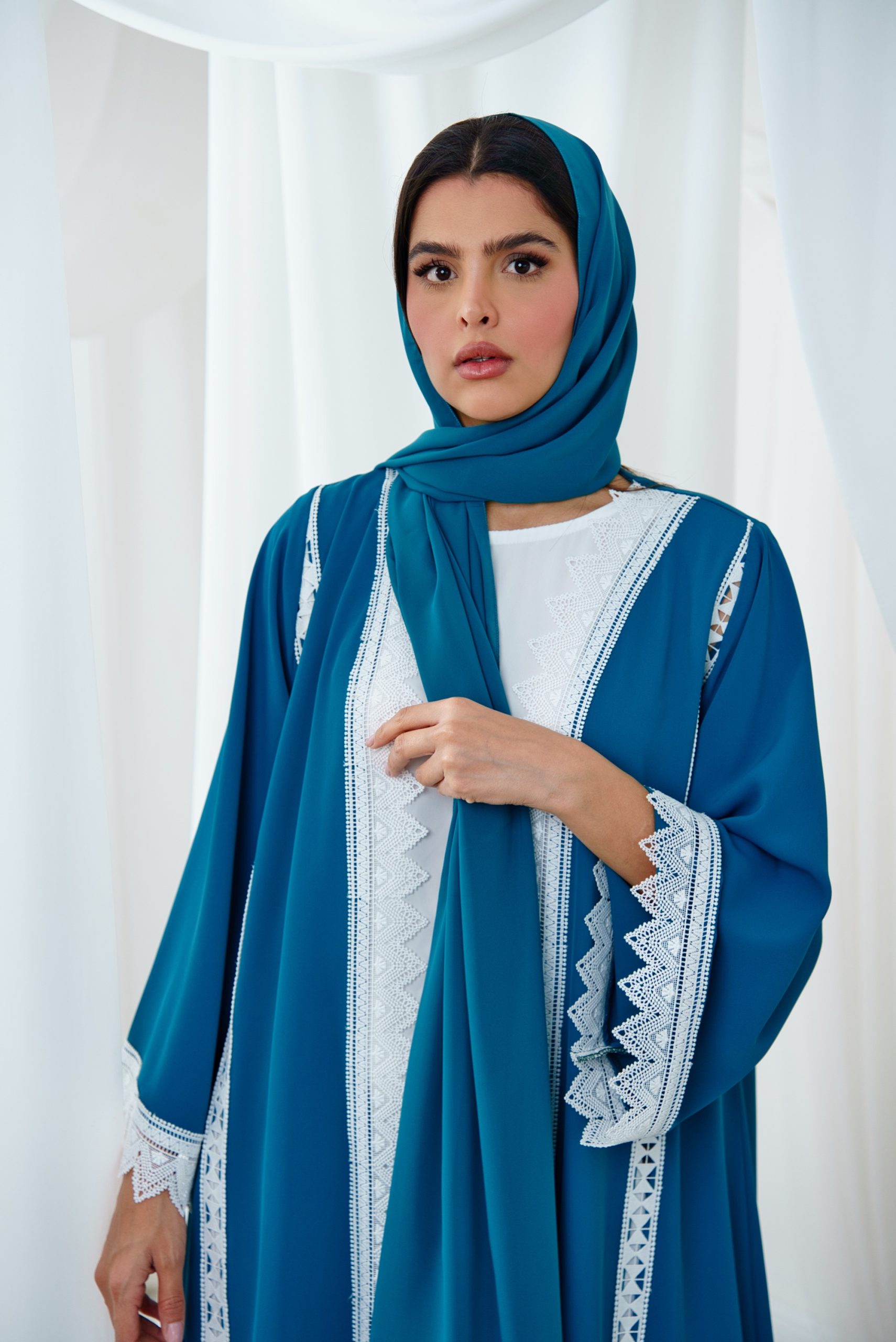 dsc09111-2 Zayra teal abaya - Image 1